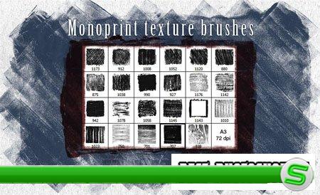 Monoprint Texture Brushes