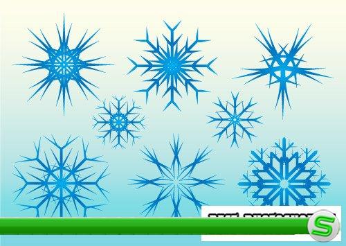 Векторные снежинки - Vector snowflakes