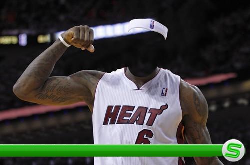  Шаблон для монтажа в Photoshop - Игрок NBA 