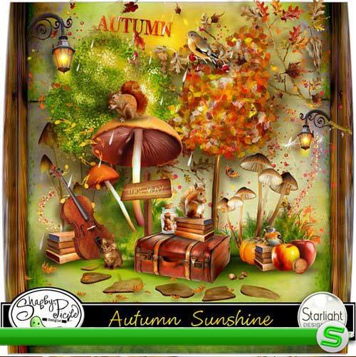 Очаровательный осенний скрап-набор - Осенний солнечный свет. Scrap - Autumn Sunshine