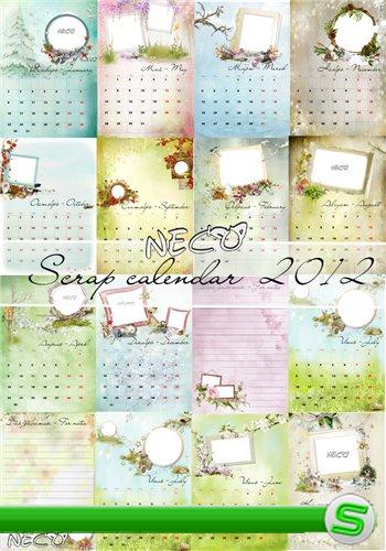 Scrap calendar - Скрап календарь на 2012 год вып.2