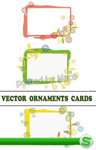 Vector ornament card - Векторные рамки с  орнаментом