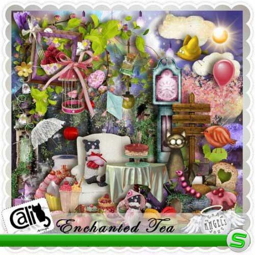 Сказочный детский скрап - Очарованный чай. Scrap - Enchanted Tea