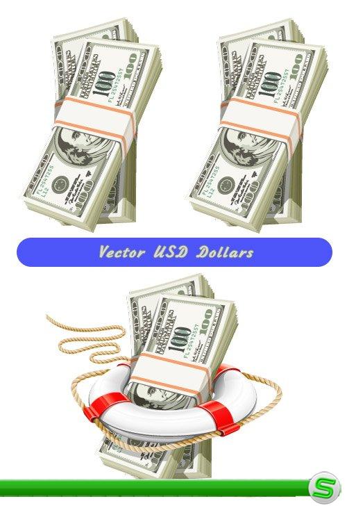 Пачка долларов Вектор (Vector Dollars)