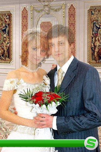 Шаблон для фотошопа – Жених и невеста