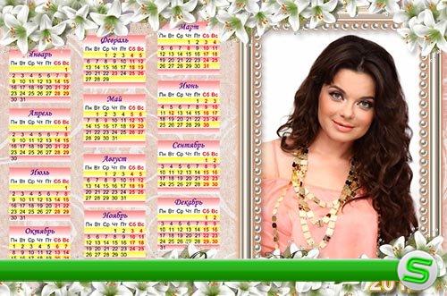 Шикарный цветочный календарь на 2012 год – В плену лилий 