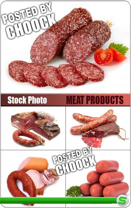 Продукты из мяса - растровый клипарт