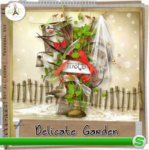 Цветочный скрап-набор - Уютный сад. Scrap - Delicate Garden 