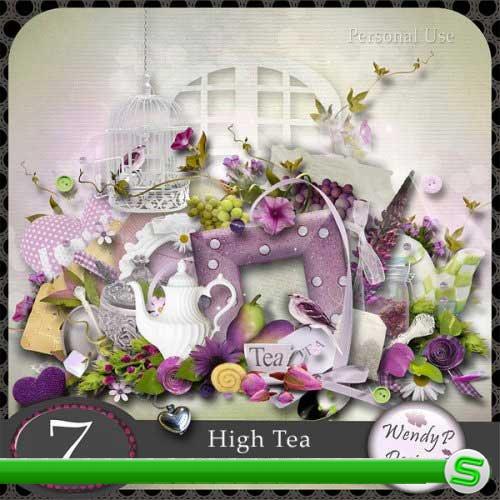 Симпатичный скрап-набор - Вечерний чай. Scrap - High Tea 