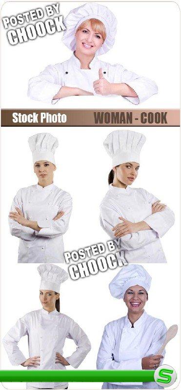 Женщина - повар - растровый клипарт