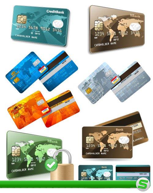 Банковские кредитные карточки (Вектор)