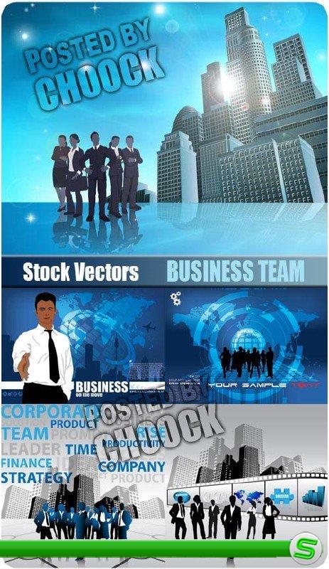 Команда бизнесменов 2 - векторный клипарт