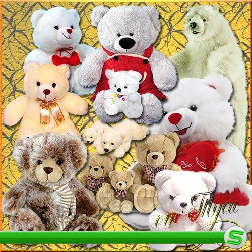Клипарт - Мягкие игрушки - добрые медвежата 