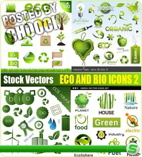 Иконки с экологической тематикой 2 - векторный клипарт
