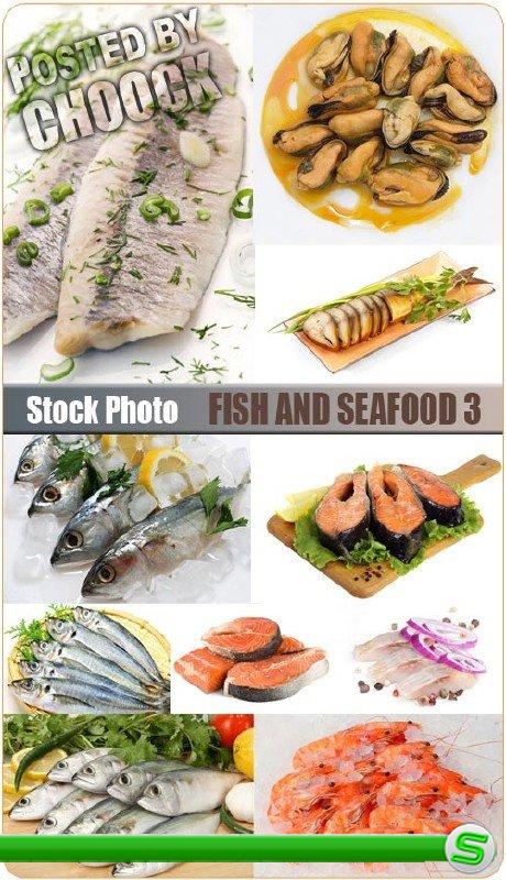Рыба и морепродукты 3 - растровый клипарт