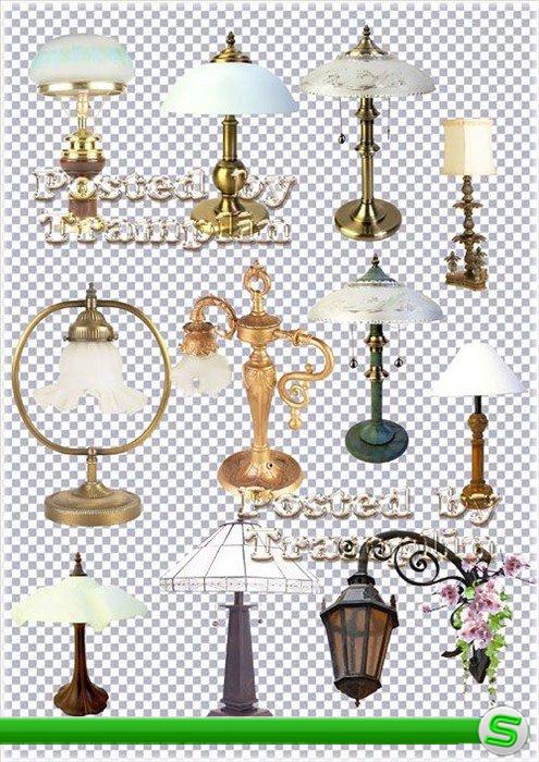 Клипарт  - Красивые лампы, светильники, бра