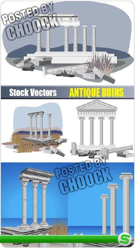 Античные руины - векторный клипарт