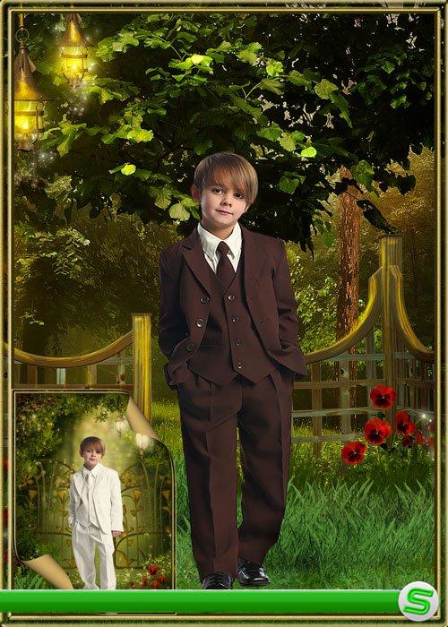 Детский шаблон для мальчика - Стильные классические костюмы 