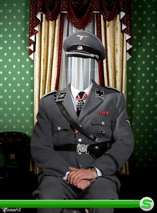 Шаблон для фотомонтажа - немецкая униформа 2