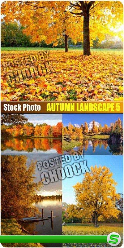 Осенний пейзаж 5 - растровый клипарт