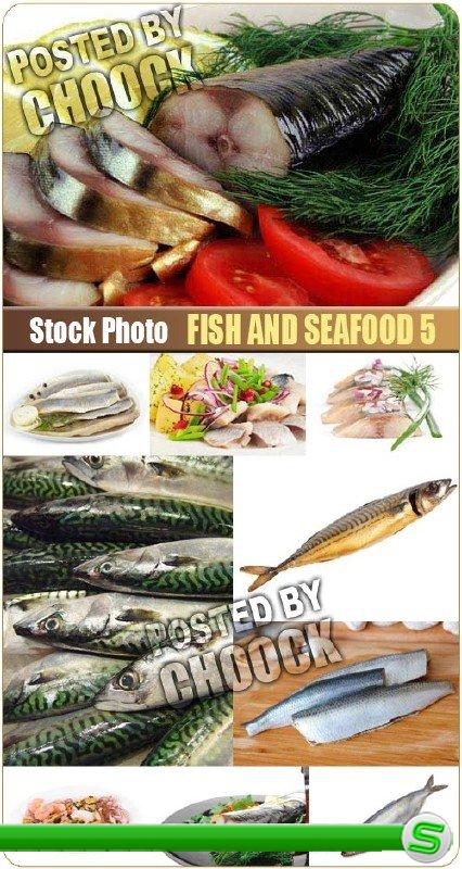 Рыба и морепродукты 5 - растровый клипарт