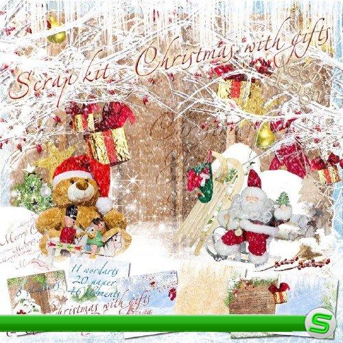   Скрап набор - Christmas with gifts  