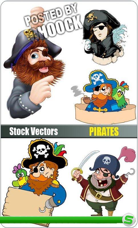 Пираты - векторный клипарт