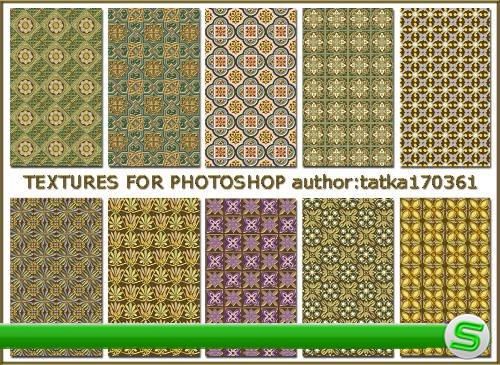 Объёмные золотисто-разноцветные текстуры для работы в фотошоп