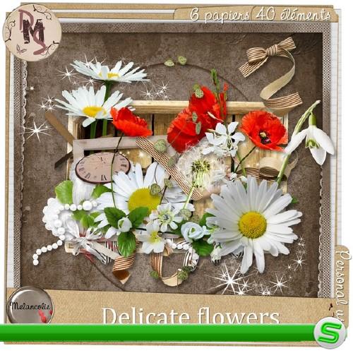 Цветочный скрап-набор - Очаровательные цветы 