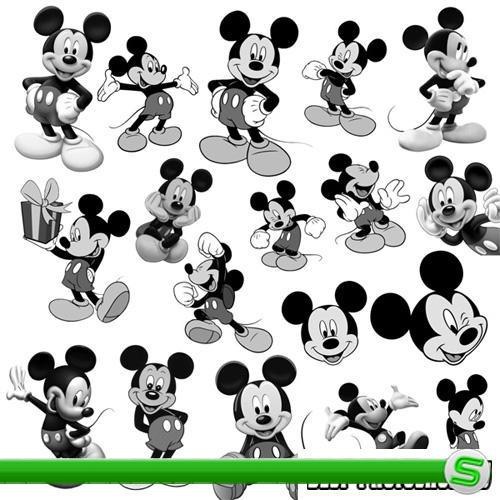 ABR Кисти для Adobe Photoshop - Mickey Mouse