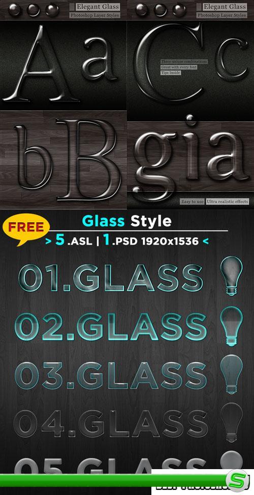 Elegant glass transparent lucid shiny layer style