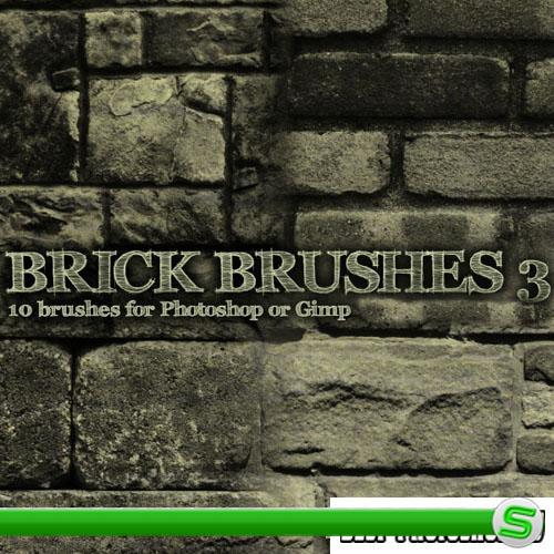 Brick Brush Pack for Photoshop or Gimp (Part 3)
