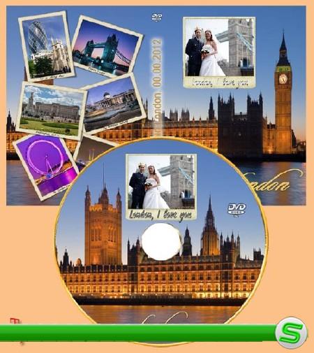 Обложка и диск DVD  –  Мой отпуск в Лондоне