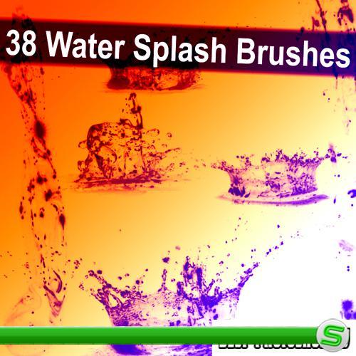 38 Water Splash Brushes