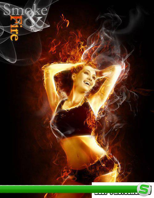 Кисти для Photoshop - Дым и огонь