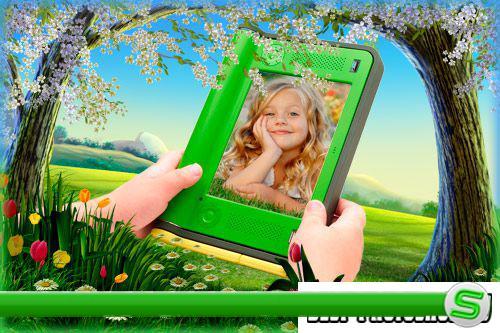Children frame for Photoshop - A modern tale