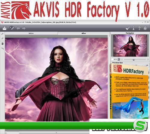 AKVIS HDR Factory V 1.0 - плагин по обработке HDR-изображений.