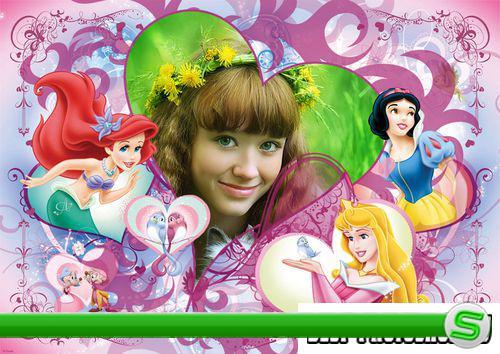 Рамка для Photoshop - Юная принцесса