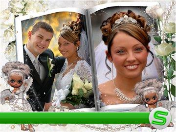 Рамочка для фотошоп - Свадебные феечки