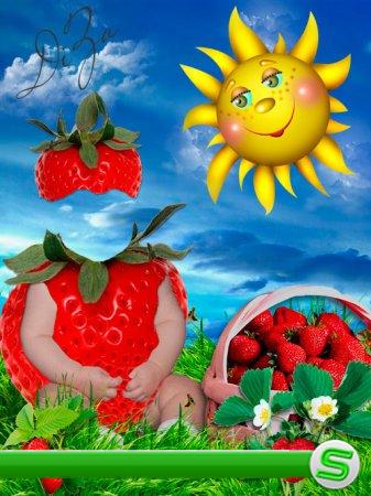 Strawberry-детский шаблон