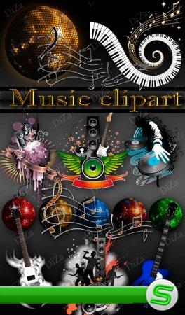 Music clipart - музыкальный клипарт