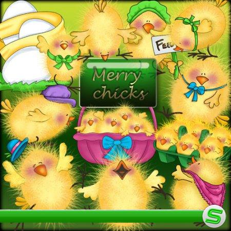 Merry chicks - Веселые цыплята в png