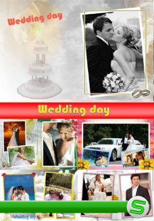 Набор рамок "Wedding day" (6 PSD + 6 PNG)