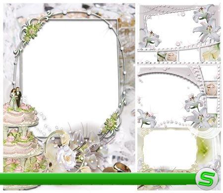 Свадебные рамки  - Нежность (PNG frames)