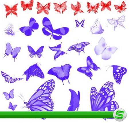 Бабочки - коллекция кистей для фотошопа
