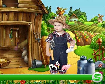 Шаблон для мальчика - Маленький фермер