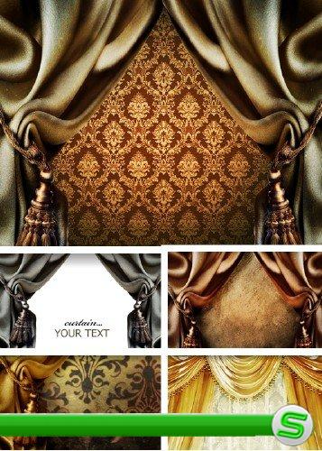 Роскошный золотой занавес в винтажном стиле | Luxury gold Curtains