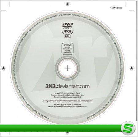 PSD-шаблон DVD-диск