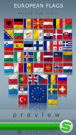 Иконки для рабочего стола (European Flags by alpak)