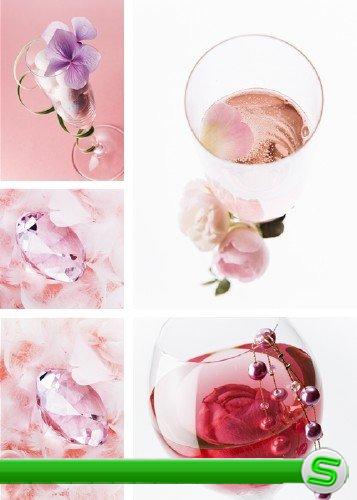 Растровый клипарт - Прекрасные розовые предметы